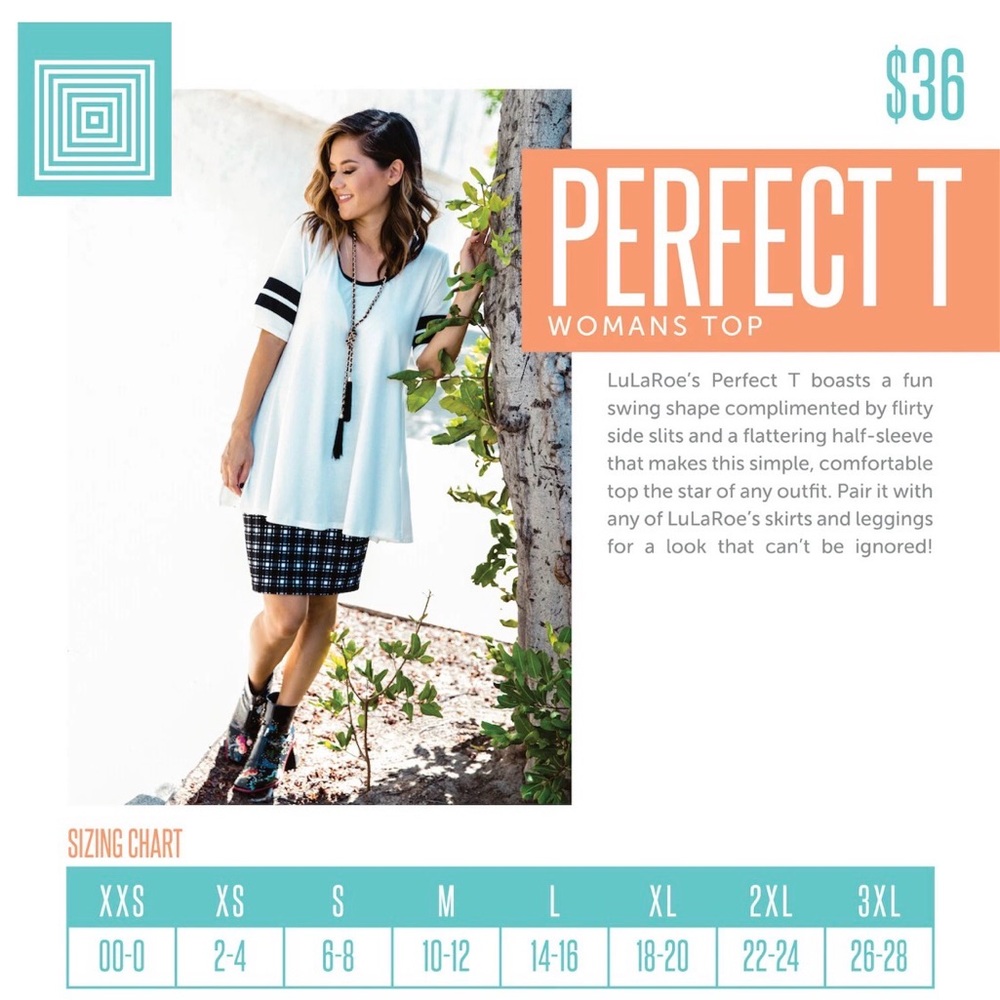 LuLaRoe Large 14/16 White Perfect T with short Sleeves.NWT. - Picture 3 of 3